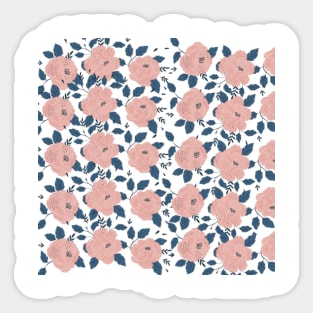 Pretty Pink Rose pattern Sticker